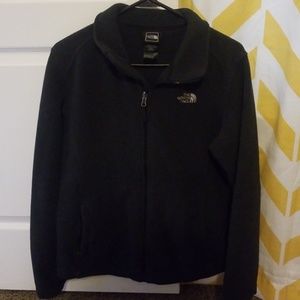 The north face womens black fleece coat